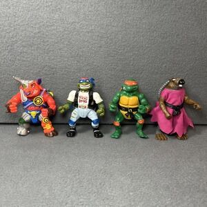 Vintage TMNT Figures – Hard Head Collection (1988 & 1991) – Lot of 4 – Excellent